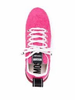 Moschino Terry Cloth Teddy Bubble Hot Pink Sneakers size 39